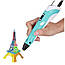 3D-ручка для дітей з LCD-дисплеєм 3D Pen 3 GEN з Еко Пластиком PLA і Трафаретами, фото 7