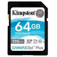 Карта памяти Kingston 64GB SDXC class 10 UHS-I U3 Canvas Go Plus (SDG3\/64GB)