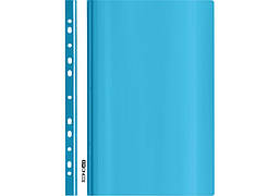 Папка-швидкозшивач з прозорим верхом Economix А4 з перфорацією, бірюзовий E31510-21