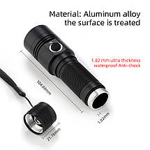 Фонарик Soshine TC14 USB, IPX-6, 18650, 1100Lm, LED XMK T6 White, Alu, 4 режима, LED, Box, фото 6