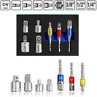 Набір перехідників до торцевих головок S&R (460322007) 7 шт.