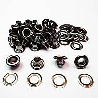 Люверс для одежды 4мм (№2)(500шт) Блек никель Турция