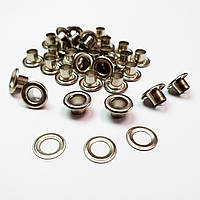 Люверсы для одежды 4мм (№2)(500шт) серебристый никель, Турция, обуви