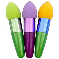 Пензель спонж для макіяжу та розтушовування, 11 см, ОПТ від 20 шт.