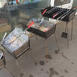 Мангал розбірний, валіза на 6 шампурів, фото 2