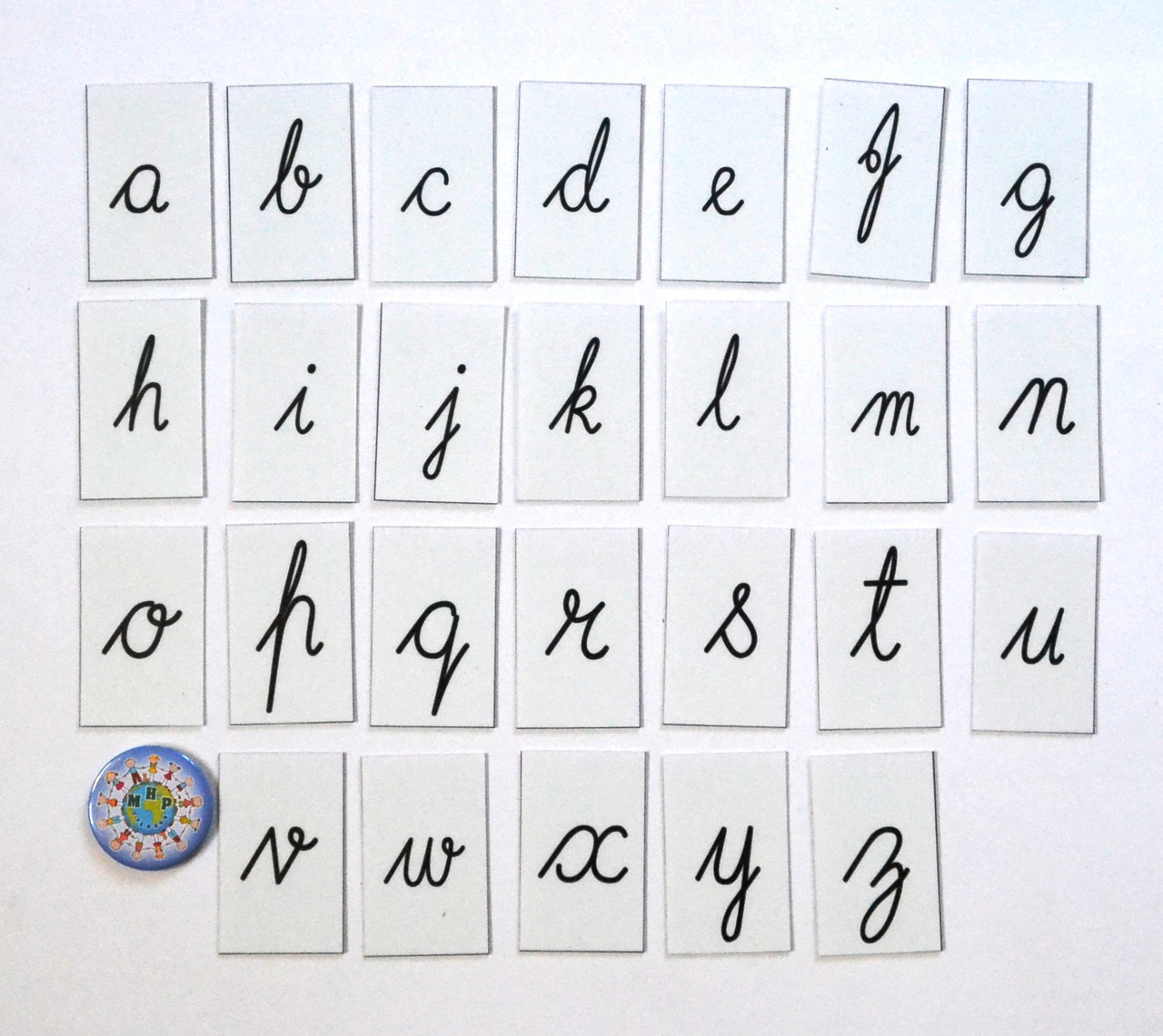 Строчные прописные буквы английского алфавита. Пластиковые карточки для .