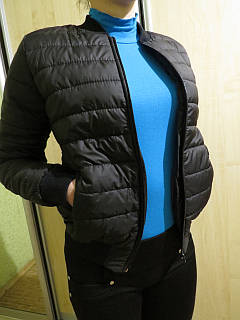 Куртка жіночої весняної бомбер розмір 42 44 46 48 50 52 чорний бежевий молочний хаки коротка жіноча куртка
