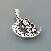 Кулон Ганеша серебро талисман индуизм символ удачи подвеска серебряный