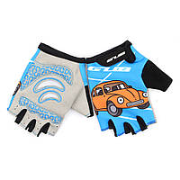 Детские перчатки для активного отдыха GUB S022 открытые велоперчатки Синий, L/XL