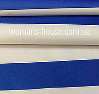 Тентовая ткань Полоска синий с белым 5,5 см