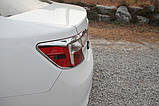 Хром накладки на стопи Toyota Camry 2012-2014 (Американка) Autoclover C472, фото 6