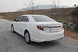 Хром накладки на стопи Toyota Camry 2012-2014 (Американка) Autoclover C472, фото 7