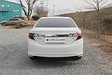Хром накладки на стопи Toyota Camry 2012-2014 (Американка) Autoclover C472, фото 8