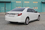 Хром накладки на стопи Toyota Camry 2012-2014 (Американка) Autoclover C472, фото 9