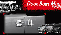 Хром накладки під ручки Hyundai H1 Starex 2007-2021 (Autoclover C095)