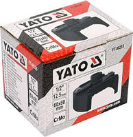 Ключ до оливного фільтру розвідний YATO : Ø60-80 мм під вороток з квадратом 1/2" YT-08235