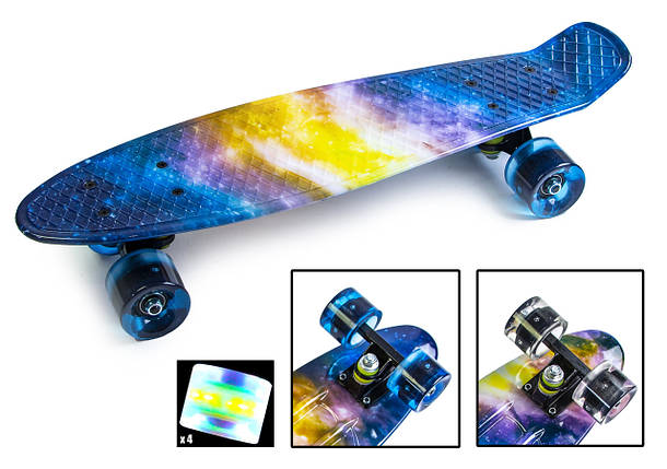 Penny Board "Universe" Світні колеса., фото 2