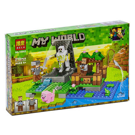 Конструктор Bela 10962 "Голем на фермі" Lego Майнкрафт, Minecraft, 219 деталей Опт, фото 2