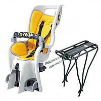 Сидіння дитяче Topeak Babyseat II (жовтий, з багажником, 26 ", 27.5, 700C)