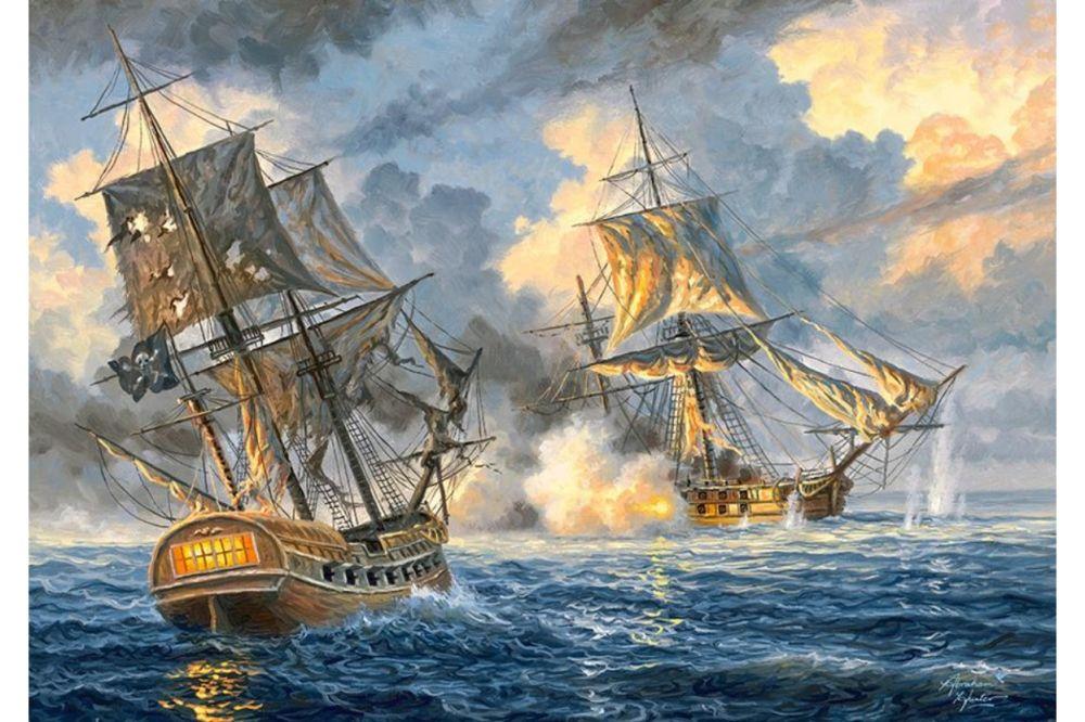 Пазли Морська баталія на 500 елементів