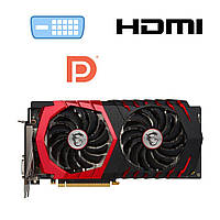 Дискретна відеокарта nVidia GeForce MSI GTX 1060 Gaming X, 6 GB GDDR5, 192-bit / 1x DVI, 1x HDMI, 3x DisplayPort