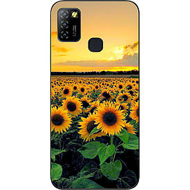 Чохол силіконовий для Infinix Hot 10 Lite з картинкою Соняшники