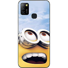 Бампер силіконовий для Infinix Hot 10 Lite з малюнком Міньйон