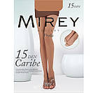 Капронові колготки без пальчиків Mirey CARIBE 15ден №4 (bronzo) без шортиків плоскі шви відкритий мисок 30031250, фото 2