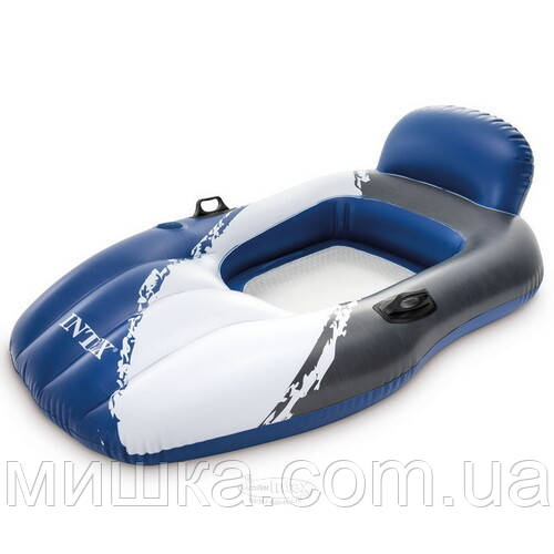 Надувний пліт для катання Intex 56862 «Човен» з ручкою, 163*104 см