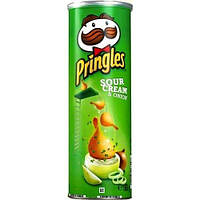 Чипсы Pringles, упаковка 165 гр. Сметана и лук