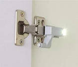 Вбудована світлодіодна LED-підсвітка для шаф на меблеві петлі, фото 6