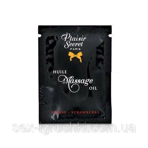 Пробник масажної олії Plaisirs Secrets Strawberry (3 мл) SO1202