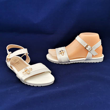 Жіночі Сандалії Босоніжки Білі Літня Взуття (розміри: 36) — 3-2, фото 2