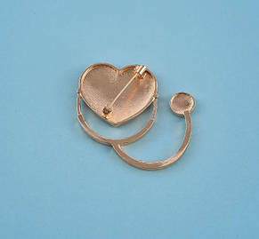 Медична брошка "Серце - смайлик ", фото 3