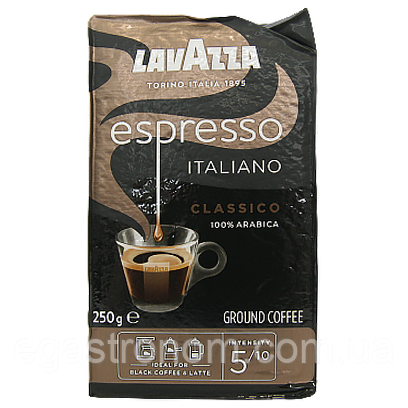 Кава еспрессо (мелена) Лавацца Lavazza espresso 250g 20шт/ящ (Код: 00-00005935)