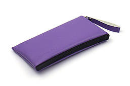 Чохол універсальний на блискавці для телефону 5.2" з карманом із екошкіри Violet (L)