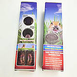 Набір 2 шт. відлякувачів гризунів, кротів і комах ультразвукової на сонячній батареї Garden Pro, фото 6