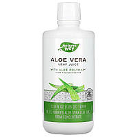 Алоэ Вера Nature's Way Aloe Vera сок из листьев для здорового пищеварения 1 л