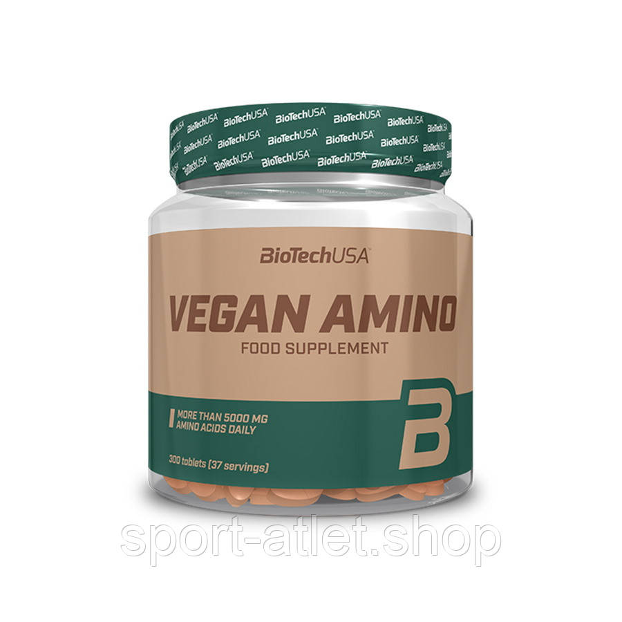 Амінокислота BioTech Vegan Amino, 300 таблеток, фото 1