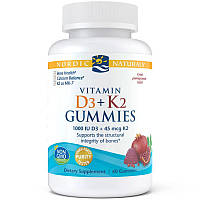 Витамины и минералы Nordic Naturals Vitamin D3+K2 Gummies, 60 желеек