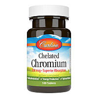 Витамины и минералы Carlson Labs Chelated Chromium, 100 таблеток