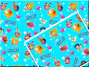 "Гуппі і бульбашки" - Упаковка для подарунків 30*42 см