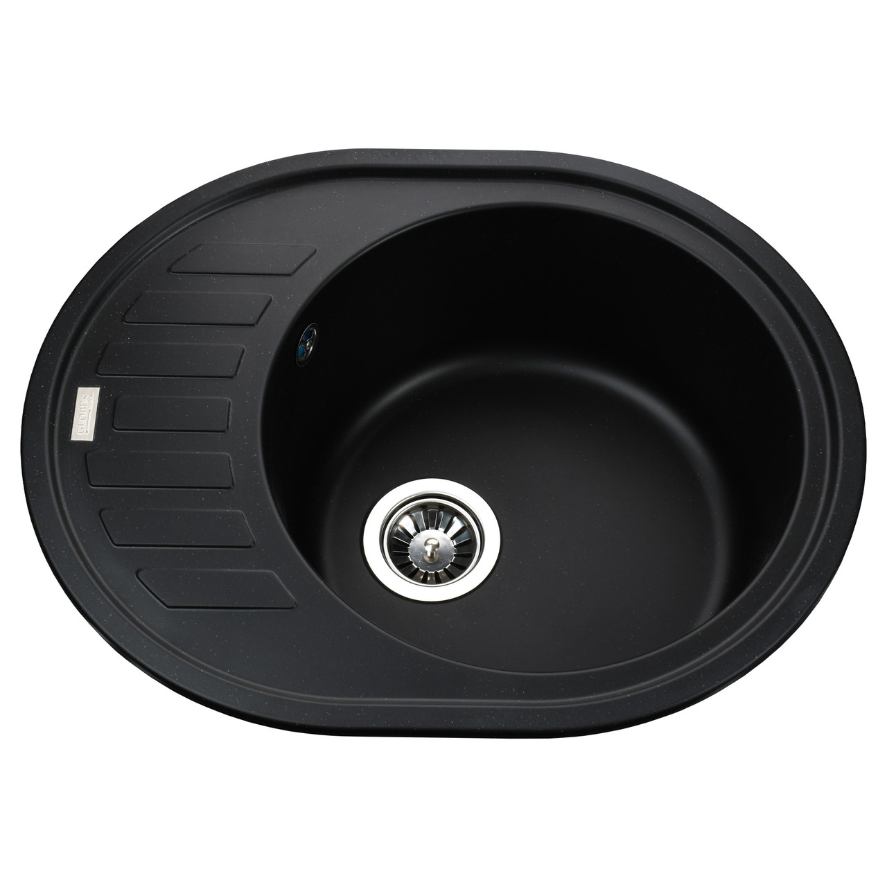 Гранітна кухонна мийка Globus Lux ARNO чорна 6250, фото 1
