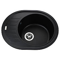 Гранітна кухонна мийка Globus Lux ARNO чорна 6250