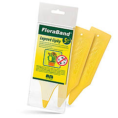 Клейкі стрілки для захисту рослин від комах Floraband 5 шт Papirna Moudry
