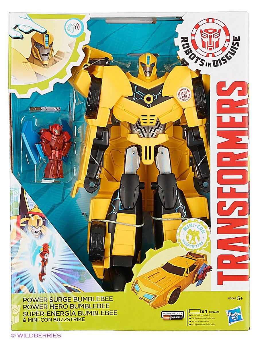 Робот трансформер Бамблбі з Мініконом Transformers Power Surge Bumblebee + Mini-Con Hasbro B7069