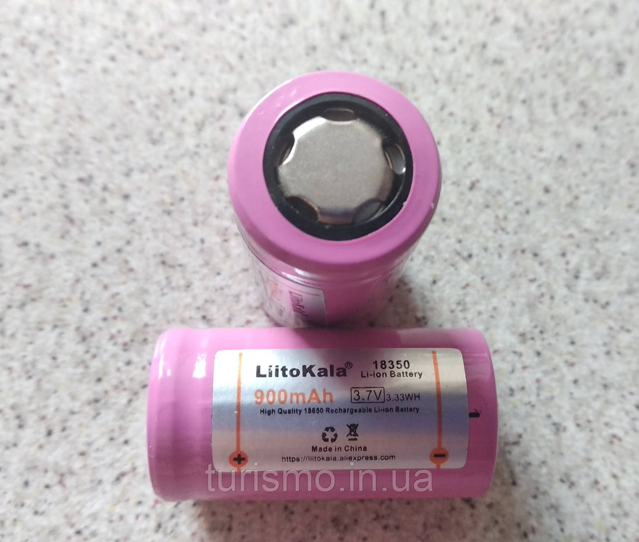 LiitoKala 18350 ємність 900 mAh