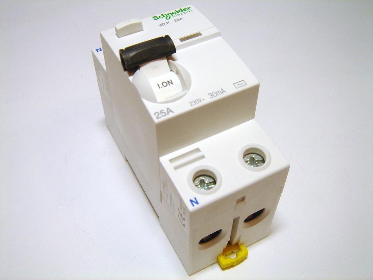 Диференційне реле Schneider Electric Acti 9 iID K 2p 25A 30mA A9R50225