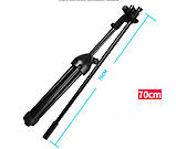 Кільцева LED лампа 26 см на стійці журавель (flatlay набір), фото 4