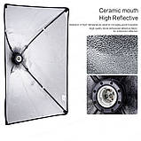 Комплект постійного студійного світла софтбокс Prolighting 50х70см + Стійка + Лампа 150 Вт., фото 5